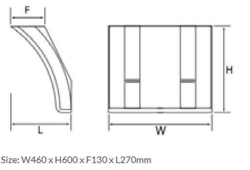 Mudwing Rear 1/4 Anti-Spray Mudguard