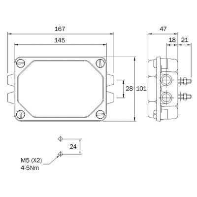 Truck-Lite M111 Junction Box (No Terminal Block) 111/01/00