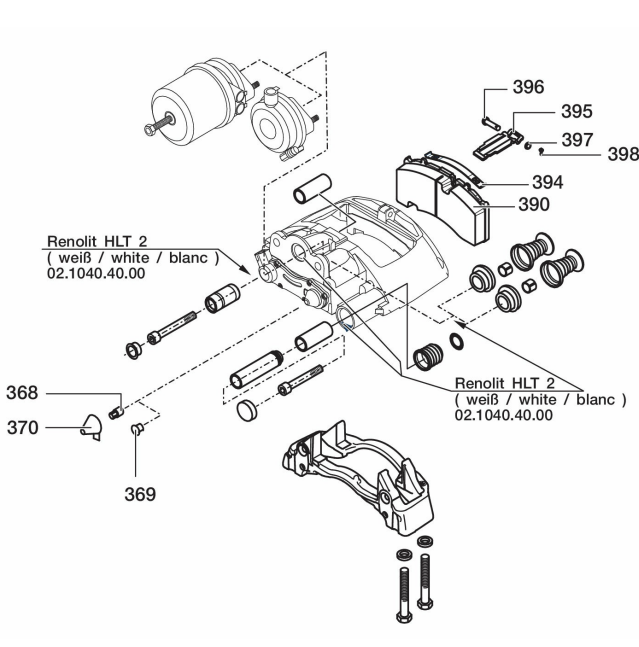 BPW ECO Brake Pad Set  09.801.08.16.1