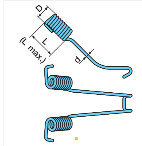 BPW Brake Shoe Return Spring (Hook) 03.397.33.12.0