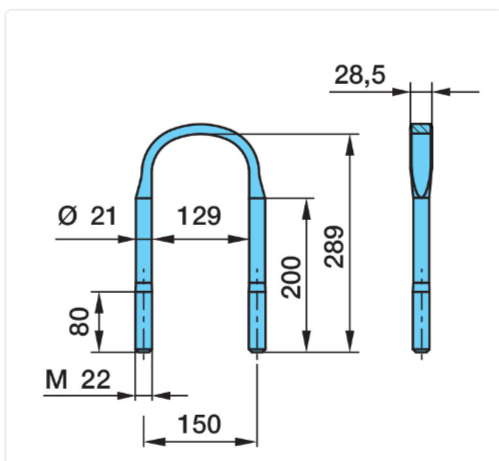 BPW U-Bolt (Flattened) 03.138.37.02.4