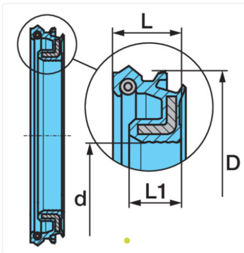 BPW Oil Seal ECOMAXX 02.5664.57.00