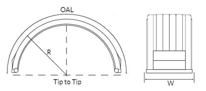 Mudwing IT420XI Slotted Mudguard C/W Montracon Logo