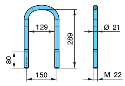 BPW U-Bolt (Round) 03.138.37.10.4