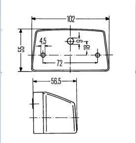 Hella Number Plate Light 2KA 003 389-068