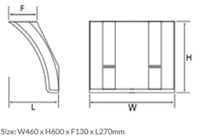 Mudwing Rear 1/4 Anti-Spray Mudguard