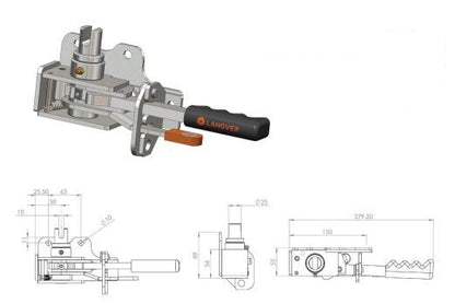 Curtain Tensioner R45M OSF/NSR (Straight Handle)